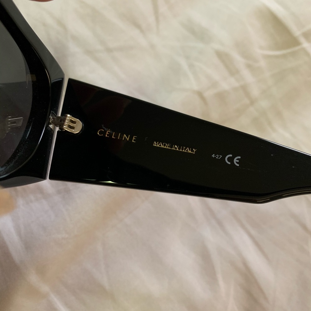 Celine Black Oversized Cat-Eye Sunglasses - Picture 6 of 8